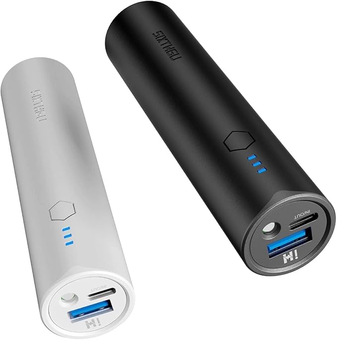 SIXTHGU Portable Charger, Power Bank, S03 2-Pack 5,000mAh Fast Charging USB-C (in&Out) Compatible with iPhone 15/15 Plus/15 Pro/15 Pro Max, iPhone 14/13 Series and Android Phone