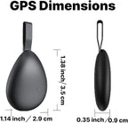 GPS Tracker for Vehicles, Mini Tracking Device for Vehicles, Car Tracker Device Hidden No Subscription Work with Find My (iOS Only), Key Finder, for Kids, Dogs, Luggage, Bag (White, 2 Pack)
