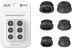 Premium Multi-Flange Eartips for Galaxy Buds3 Pro (Black, Mixed(SML)) – Always Fits, Never Slips