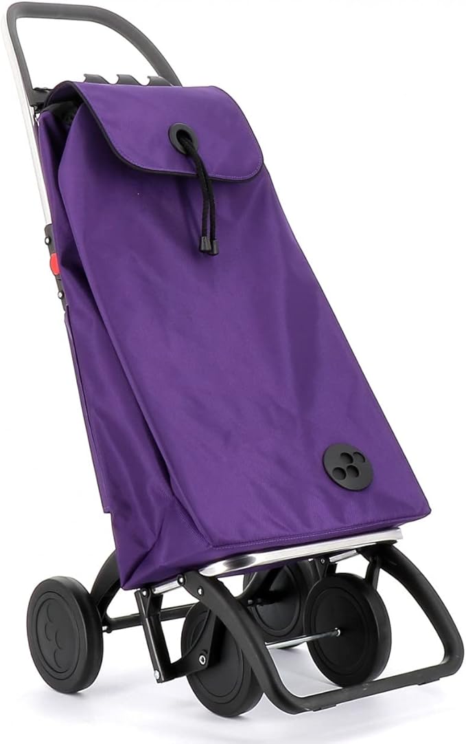 Rolser I-Max MF 4 Wheel Foldable Shopping Trolley - Purple