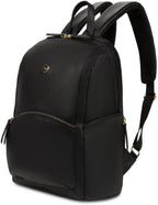 SwissGear Serenity Luxe Women's Laptop Backpack, Laptop Bag Fits Most 13-Inch Laptops, Black, 16 Inches