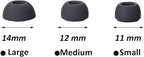 Replacement Silicone Eartips Earbuds Tips Set for Samsung Galaxy Buds 3 Pro Accessories Headphones Ear Tips,6 Pairs (3 Sizes S/M/L) (Gray)
