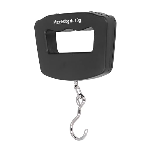 Jeanoko 50kg Digital Hanging Scales with LCD Display for Shopping and Fishing, ABS Material