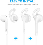 Lunies Earpods Covers Anti-Slip Silicone Soft Sport Earbud Tips for iPhone 6S/6 Plus/5S/5C/5 Earbuds Comfortable 4 Pairs Clear