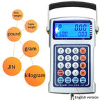 Portable Digital Hanging Scale 50kg/10g - Lightweight, Accurate, Easy-to-Use - Ideal for Shipping, Groceries, Home, Travel, and Luggage - Compact Design for Convenience