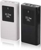 PowerBanks Casing Kits 20000mAh Mobile Chargers Builts in Cable PD22.5W Quick Charging LCD Display Shell Portable Chargers with Removable Battery