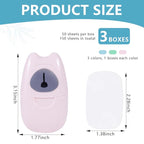 KISEER 3 Boxs (150 Sheets) Mini Portable Travel Soap Paper Sheets Disposable Hand Washing Bath Scented Paper Soap for Outdoor, Camping Hiking (Colorful)