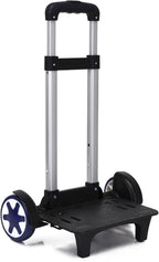 Backpack Trolley Wheeled Cart Telescopic Rod Aluminum Alloy Black Luggage Cart with Wheels Travel Trolley for Boxes Backpack, Men