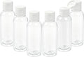 TRENDBOX 6 Pack Plastic Empty Bottles with Flip Cap for Shampoo, Lotions, Liquid Body Soap, Cream (2 oz / 60 ml)