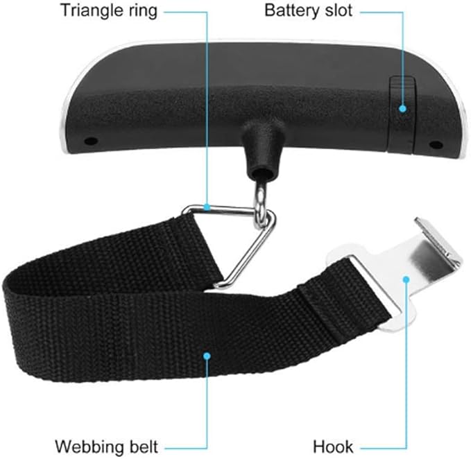 Luggage Scale, Easy to Carry, Small in Size, Suitable for Carrying, 110 pounds, Will be a Popular Luggage Scale in The Future (1), 5.9x4.2x1.49inches