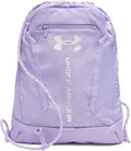 Under Armour Unisex Hustle Sackpack, (538) PURPLE/Metallic Silver, One Size Fits Most