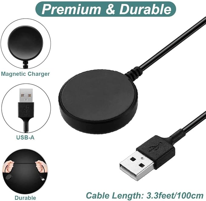 Charger for Galaxy Watch 4/3/Active 2, Replacement Charging Cable for Samsung Watch 4/3/Active 2 Smartwatch