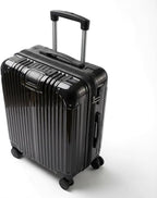 Gabbiano Macan 3 Piece ABS Luggage Set – Expandable Hardshell Suitcase with Add-A-Bag Strap, TSA Lock & 8-Wheel Spinners – Lightweight (20" Carry On, 26" Medium, 30" Large) (Black, Carry-on)