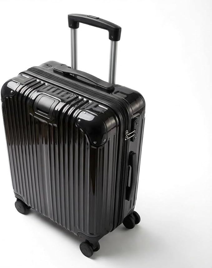 Gabbiano Macan 3 Piece ABS Luggage Set – Expandable Hardshell Suitcase with Add-A-Bag Strap, TSA Lock & 8-Wheel Spinners – Lightweight (20" Carry On, 26" Medium, 30" Large) (Black, Carry-on)