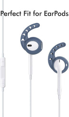 AhaStyle 3 Pairs AirPods Ear Hooks Cover Silicone Accessories Compatible with Apple AirPods and EarPods Headphones(Navy Blue)