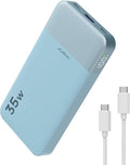 JUOVI Power Bank Fast Charging 10000mAh 35W Portable Charger Small Battery Pack with PD 3.0 & QC 4.0 Type-C USB-A Input Output Lightweight Phone Charger Compatible for iPhone Samsung iPad