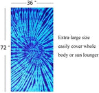 2 Packs Oversized Beach Towels Set 36 x 72 in Boho Extra Large Soft Big XL Clearance Swim Pool Towel Bulk for Adults Women Men Essentials Cruise Accessories Must Haves Vacation Stuff Necessities