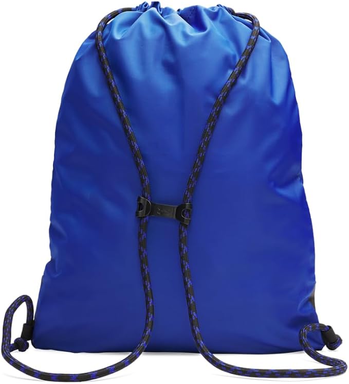 Under Armour Unisex Hustle Sackpack, (400) Royal/Black/Metallic Silver, One Size Fits Most