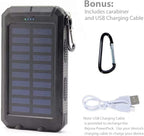 BoxWave Power Bank Compatible with Energizer Energy E500S - Solar Rejuva PowerPack (10000mAh), Solar Powered Backup Power Bank 10000mAh - Jet Black