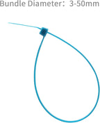 XINGO 8 Inch Blue Cable Zip Ties (500 Pack), 40 Lbs Tensile Strength-Heavy Duty, Self-Locking Nylon Plastic Nylon Wire Ties for indoor and outdoor use
