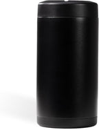 HydroJug Standard Can Cooler - 2-in-1 Insulated Can Cooler Cup - Stainless Steel Can Holder with Non-Slip Rubber Base - Screw-Top Lid - Dishwasher Safe - 16oz, Black