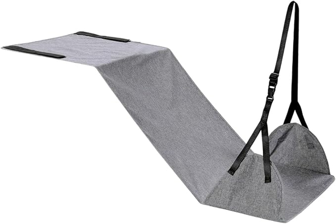 Baoblaze Airplane Foot Hammock Support Adjustable Plane Footrest High Performance Convenient Travel Essentials for Women Men Long Trip, Gray
