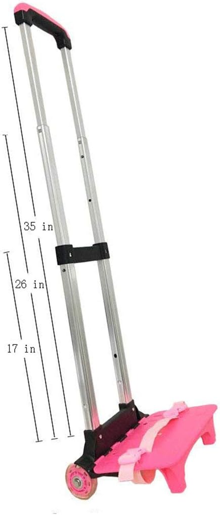 Backpack Hand Truck YUB Wheeled Cart Trolley Hand Aluminium Alloy Folding Trolley Cart for Schoolbag