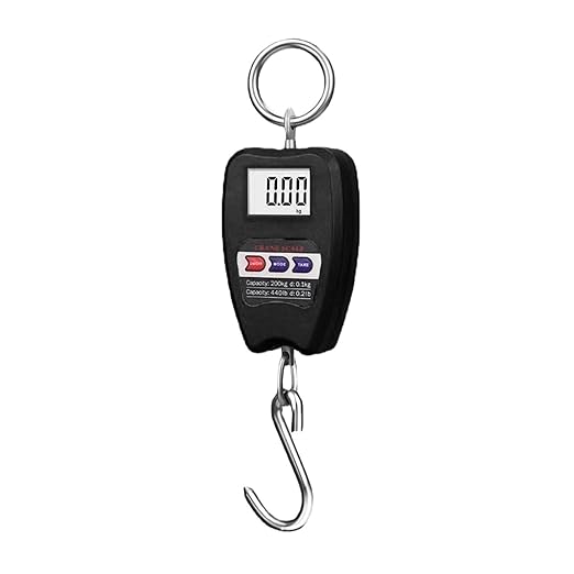 Luggage Weight Scale, Portable Electronic Luggage Scale Multifunctional Digital Scales LCD Display Travel High Accurate Handheld Weighing Tool,for Travel(Black)