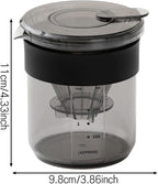 All-in-One Pour Over Coffee Maker Set with Scale, Spoon, Funnel - Portable Hand Brewed Drip Coffee for Travel, Camping, and Home Use