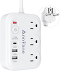 European Travel Plug Adapter with 4FT Extension Cord, (Not for UK) US to European International Plug Adapter Travel Essentials France Germany Greece