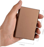 EASTNIGHTS RFID Credit Card Holder Metal Wallet Stainless Steel Credit Card Protector Case Business Card Holder for Men or Women