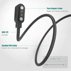 Compatible with Letsfit EW1 Charger, Magnetic USB Charging Cable Replacement Charger Cable Compatible with Letsfit EW1 / ID207 Smartwatch /TOZO S2 / AOKESI 1.69'' Smart Watch (2 pack-Black+Black)