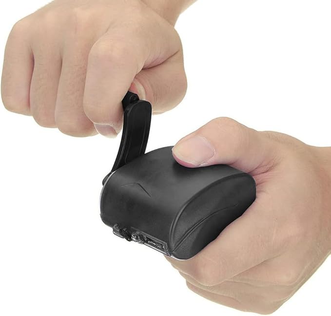 Hand Cranked Charger, USB Hand Crank Phone Charger Hand Power USB Charger for Outdoor Hiking Camping