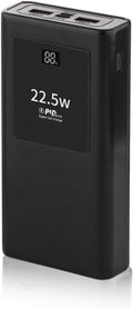 PowerBanks Casing Kits 20000mAh Mobile Chargers Builts in Cable PD22.5W Quick Charging LCD Display Shell Portable Chargers with Removable Battery