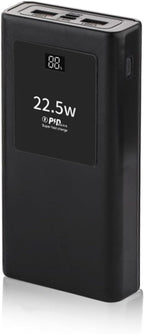 PowerBanks Casing Kits 20000mAh Mobile Chargers Builts in Cable PD22.5W Quick Charging LCD Display Shell Portable Chargers with Removable Battery