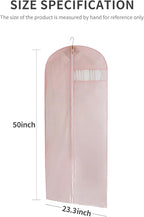 Suit Bag for Storage and Travel, (Set of 2 (23.3" x 50") Pink)