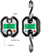 Portable Luggage Scale, Digital Portable Crane Scale Professional 150 KG Electronic Hook Scale with LCD Display Heavy Duty Weighing Balance Hanging Scales for Home Farm Hunting