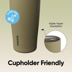 Owala FreeSip Sway Insulated Stainless Steel Water Bottle with Two-Way Spout, Built-In Straw and Bucket Handle, Made for Travel, School, and Sports, 40oz, BPA Free, Leak Proof, Off Road