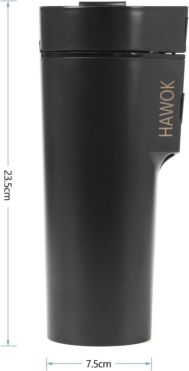 HAWOK Prtable Coffee Maker 12V Travel Espresso Machine, Single Cup 8 oz