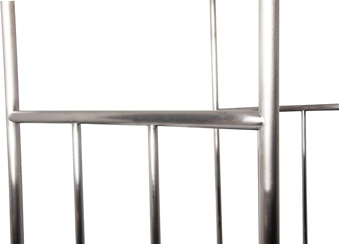 Stainless Steel Luggage Cart – 800lb Capacity – Bellman Cart w/ 6” Air Filled Tires & Black Carpet, for Hotel, Resorts, Condos, Commercial Use (Value Valet Series)