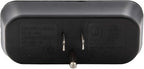 Maxxima 3 Grounded Multi Outlet Adapter Wall Plug - Outlet Extender Wall Tap, Turns 1 Outlet into 3, Indoor 3 Way Plug Splitter - Black - 4 Pack