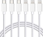 Mitesbony USB C to Lightning Cable [MFi Certified] 3Pack 6FT iPhone Charger Cord Power Delivery Type C Fast Charging Cord Compatible with iPhone 14 13 12 11 Pro Max XS Max XR X 8 iPad,White