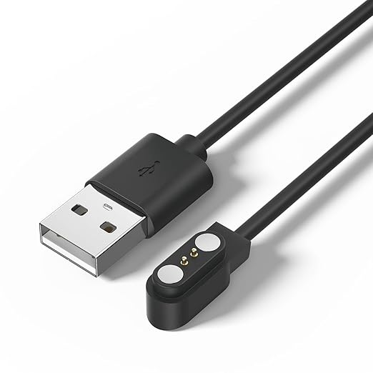 Meliya VeryFit Smartwatch Charger Cable, Magnetic 2 Pin Charging Cable for Veryfit Smart Watch IDW13, IDW19, IDW15, ID208, ID208 Plus, ID208BT, ID207, ID205L, ID206 and More (3.3FT)