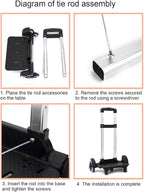 6 Backpack Trolley Foldable Cart with Telescopic Handle Luggage Travel Hand for School Bags Foldable with