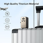 MOMAX Universal Travel Adapter, 120W GaN International Power Adapter, 2 USB-C 2 USB-A, Worldwide Travel Plug Adapter, International Power Adapter for Most Europe, USA, Japan, Australia (Type C/A/G/I)