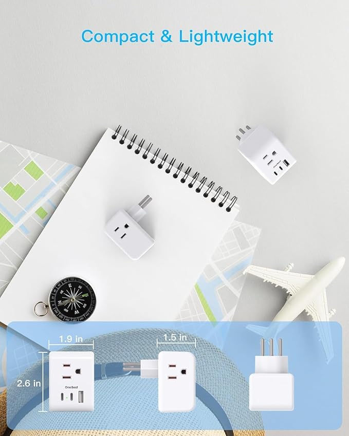 Switzerland Power Travel Plug Adapter, Type J Power Adapter with 2 Outlets 3 USB Ports(2 USB C) for US to Swiss Switzerland Liechtenstein Rwanda