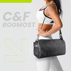 C&F BOGMOST Small Travel Duffel Bag Foldable Waterproof Gym Bag for Gym Beach Swim Bags Men Women Duffle Bag Lightweight Oxford Cloth Sports Bags -Yellow