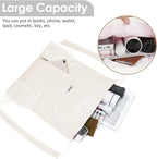 WANDF Drawstring Backpack with Shoulder Pad Sports Gym Backpack with Mesh Pocket String Bag for Women Men (Beige)