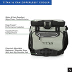 Titan by Arctic Zone Deep Freeze Cooler - Zipperless Hardbody Cooler - Deep Freeze Insulation, HardBody Liner, and SmartShelf