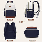 Focdod Laptop Backpack for Women Bookbag: 15.6 inch Work Backpacks with Pouch Pocket for Large Capacity Cup & USB Charger College Book Bag Travel Business Nurse Teacher Bookbags Anti-theft Back Pack